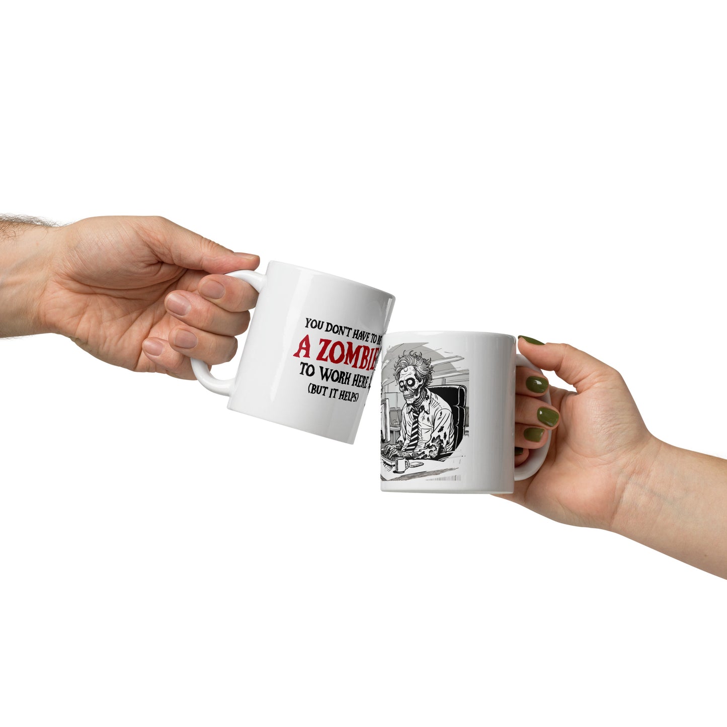 You don't have to be a zombie to work here, but it helps mug