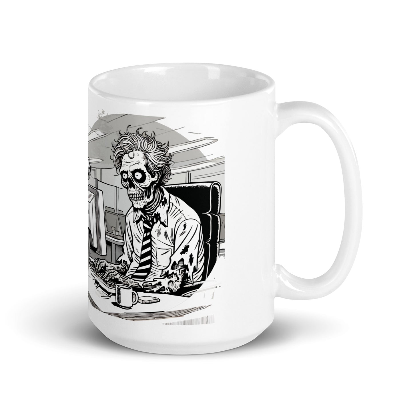 You don't have to be a zombie to work here, but it helps mug