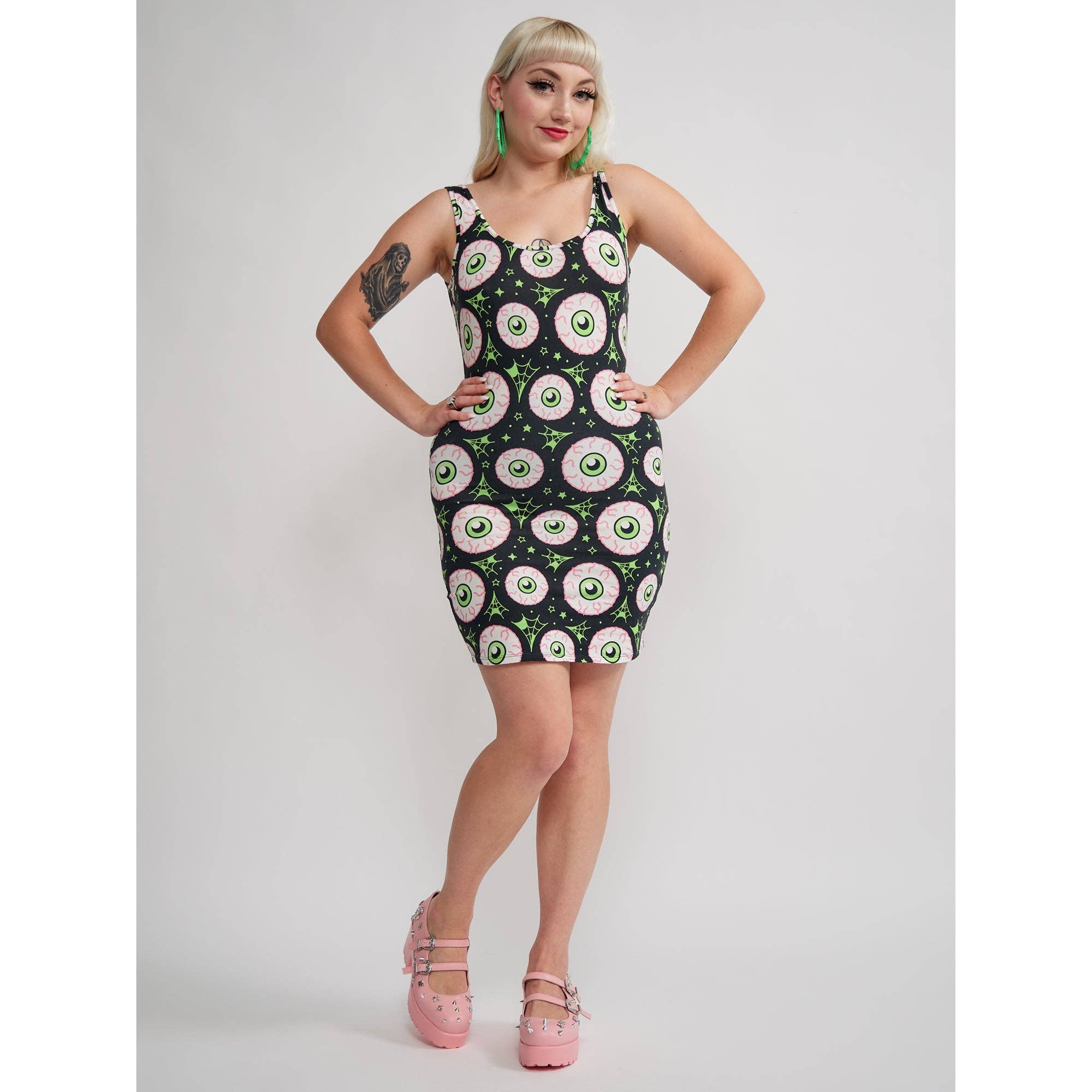 Jeepers Peepers Eyeball Tank Dress
