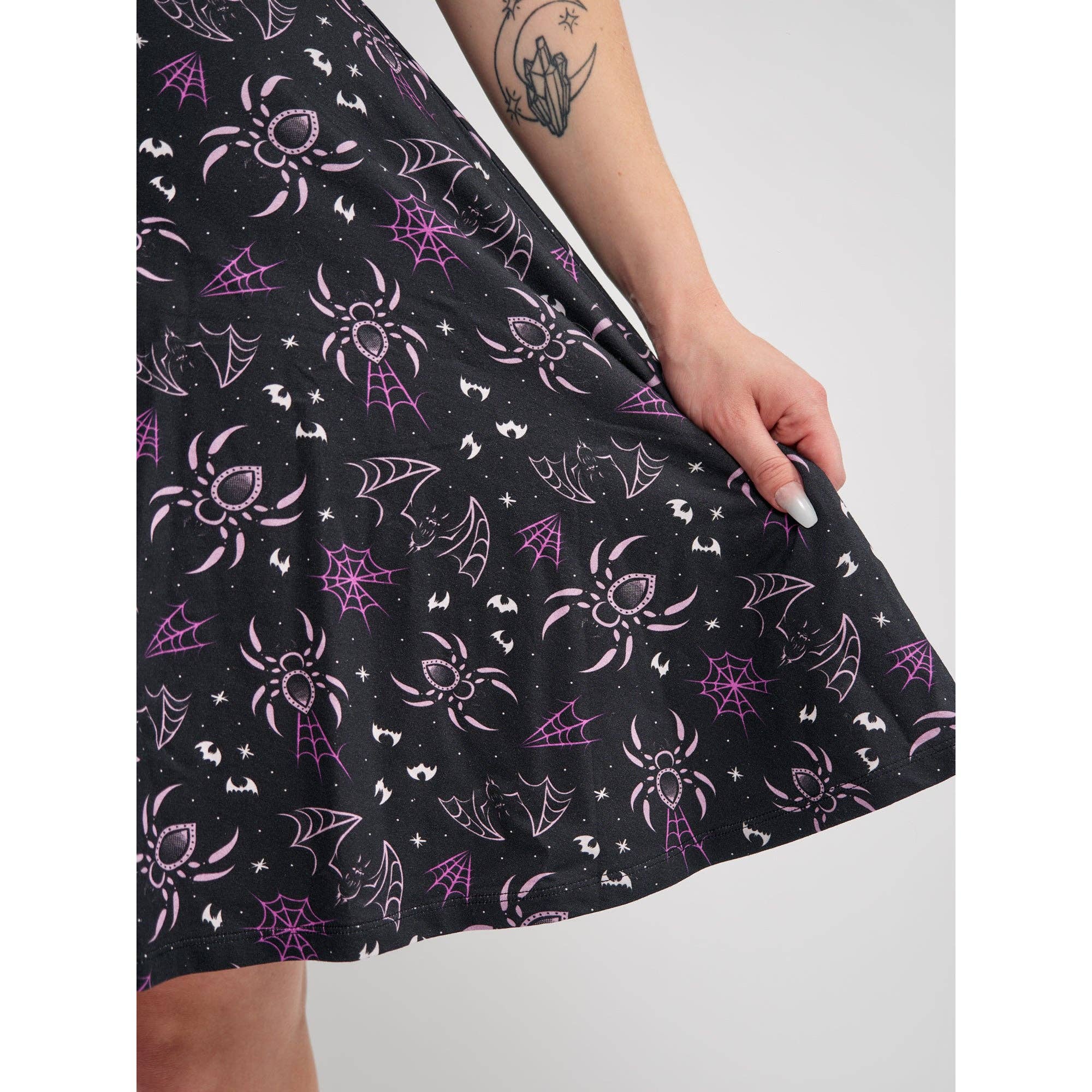 Creepy Crawlies Sleeveless Skater Dress