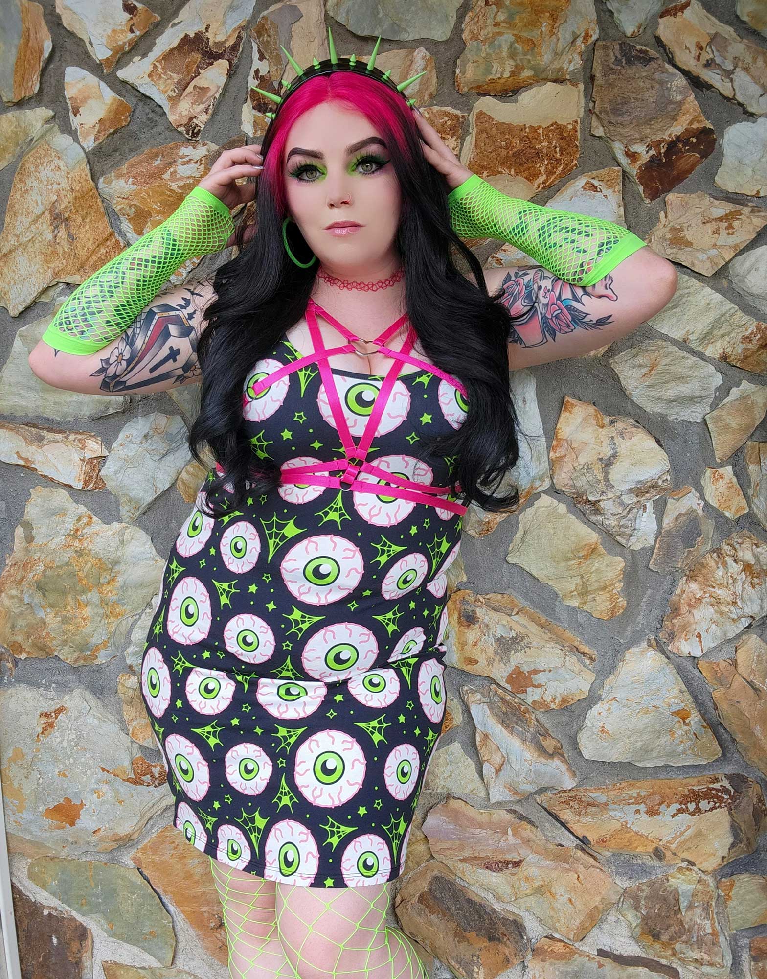 Jeepers Peepers Eyeball Tank Dress