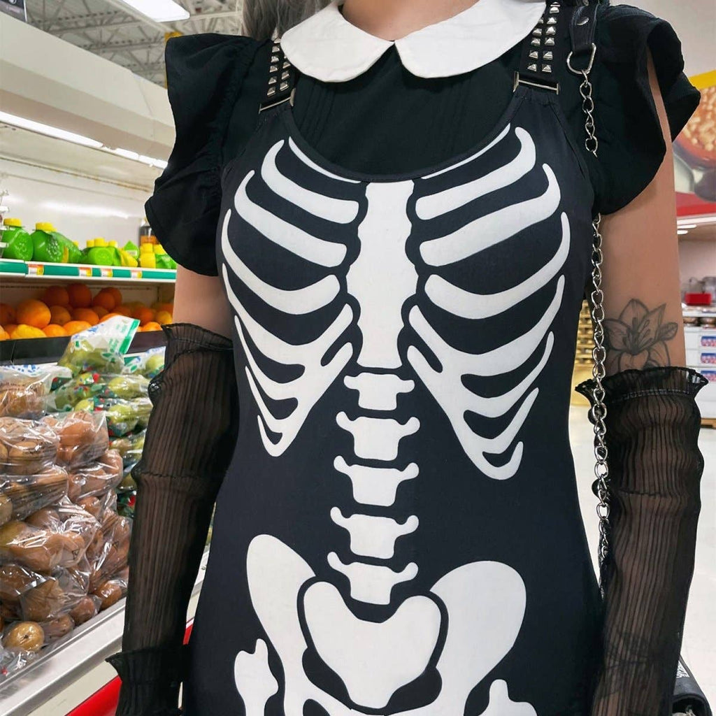 Skeleton Bones Magick Maxi Dress
