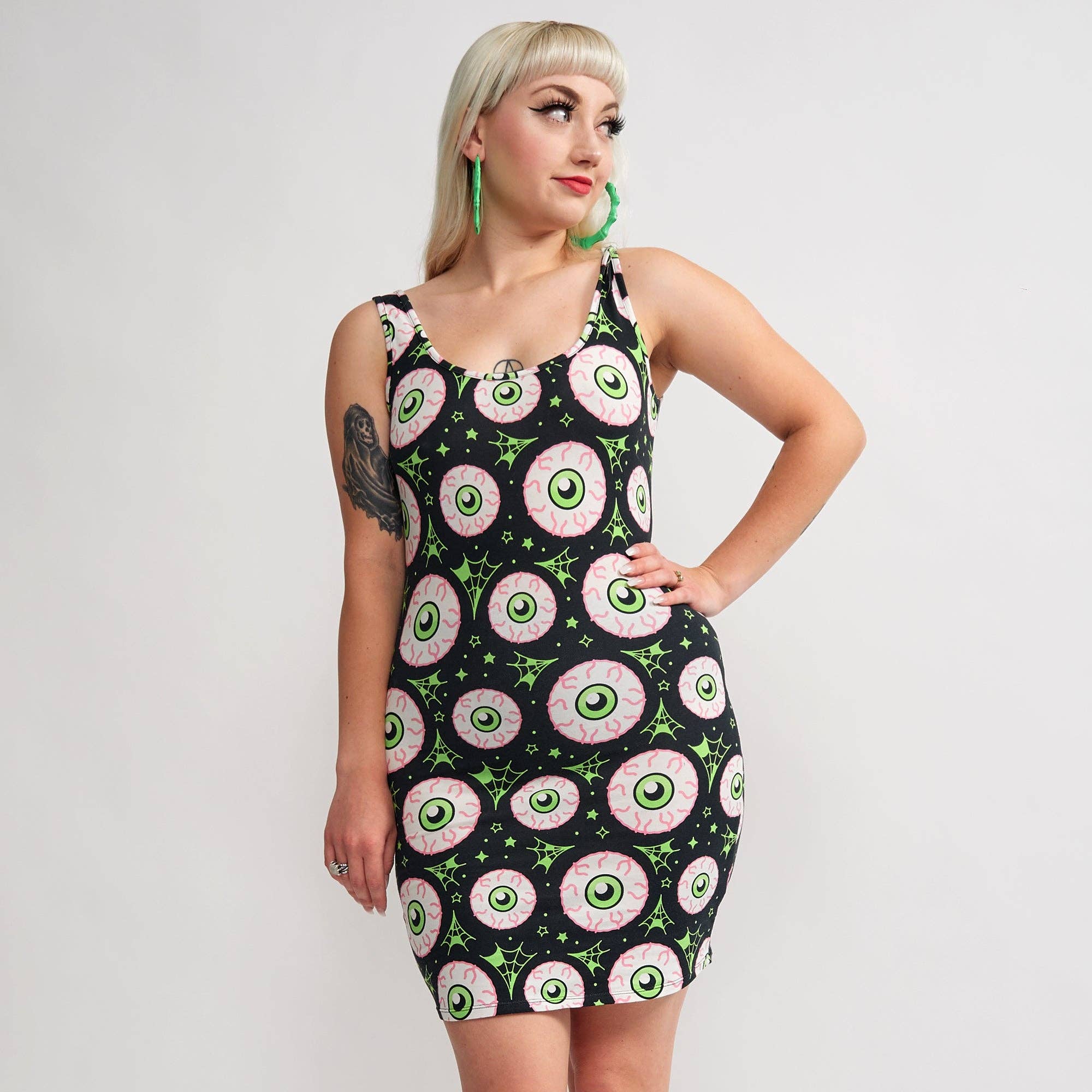 Jeepers Peepers Eyeball Tank Dress