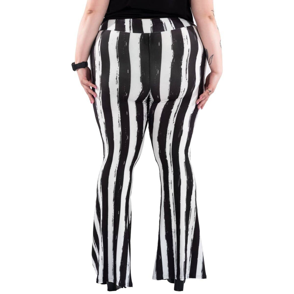 Black and White Striped Hellz Bellz Flares