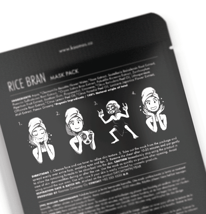 Sheet Mask - Corpse Paint, Rice Bran