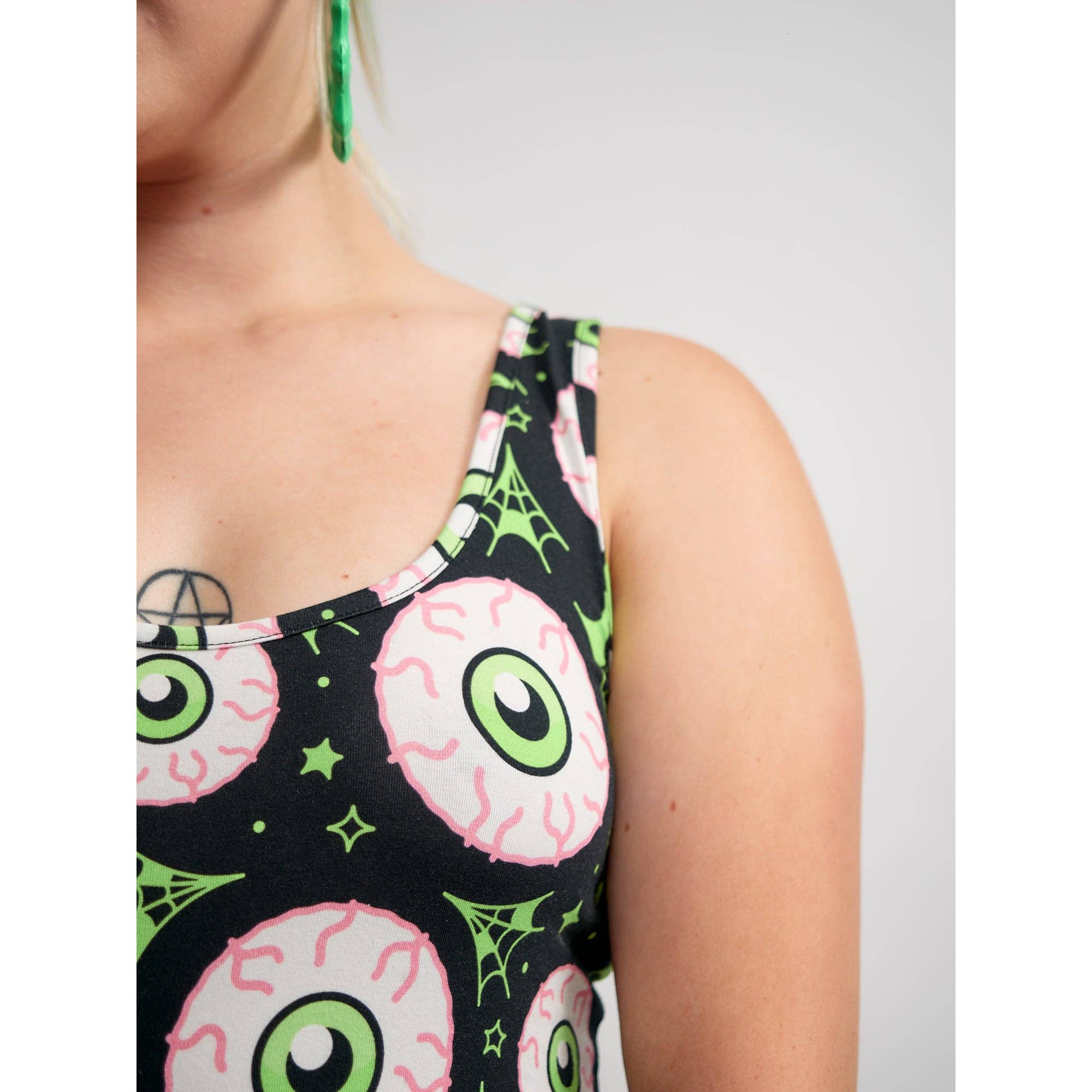Jeepers Peepers Eyeball Tank Dress