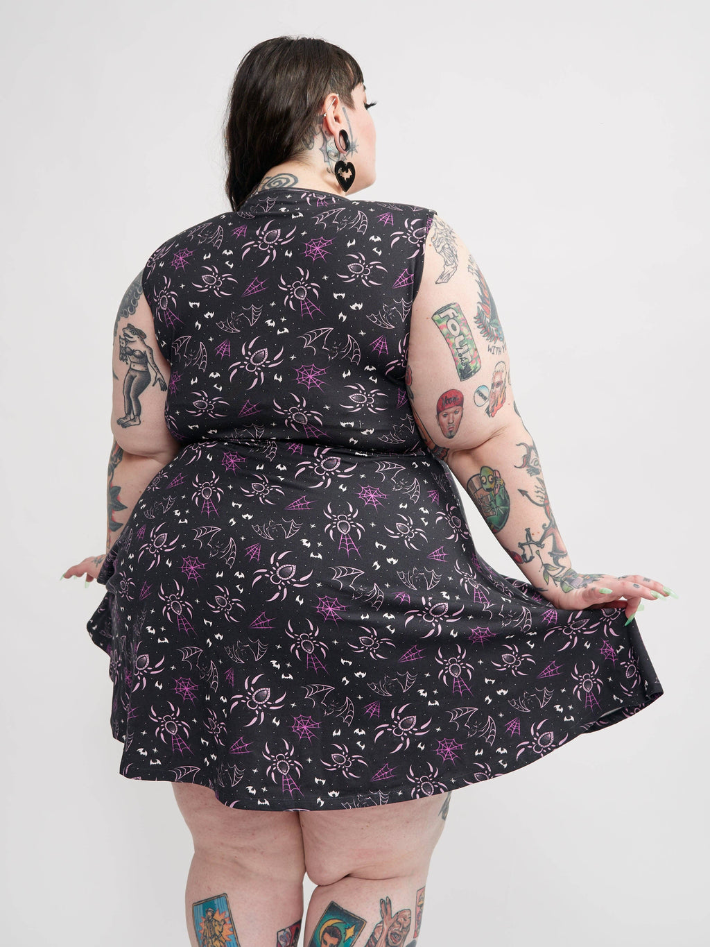 Creepy Crawlies Sleeveless Skater Dress