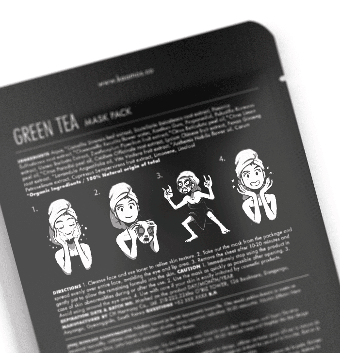 Sheet Mask - Corpse Paint, Green Tea