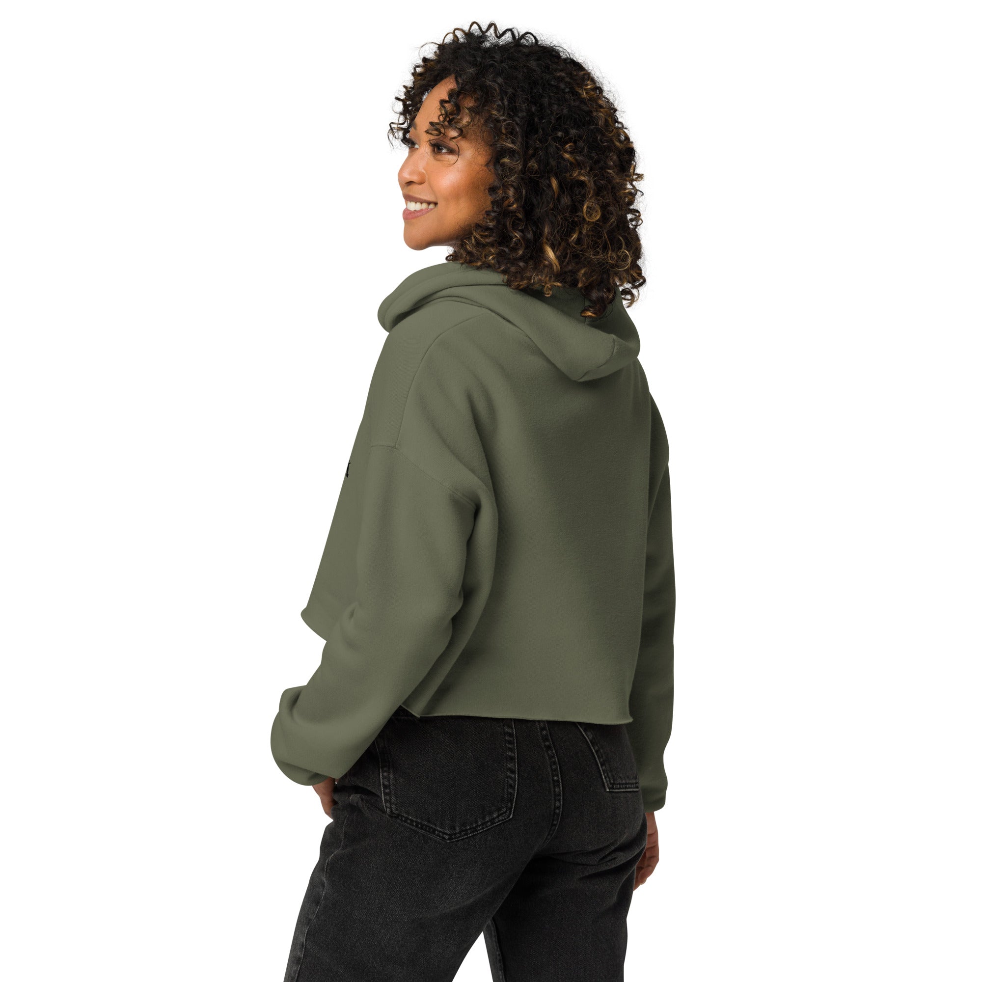 Indoor Enthusiast Crop Hoodie