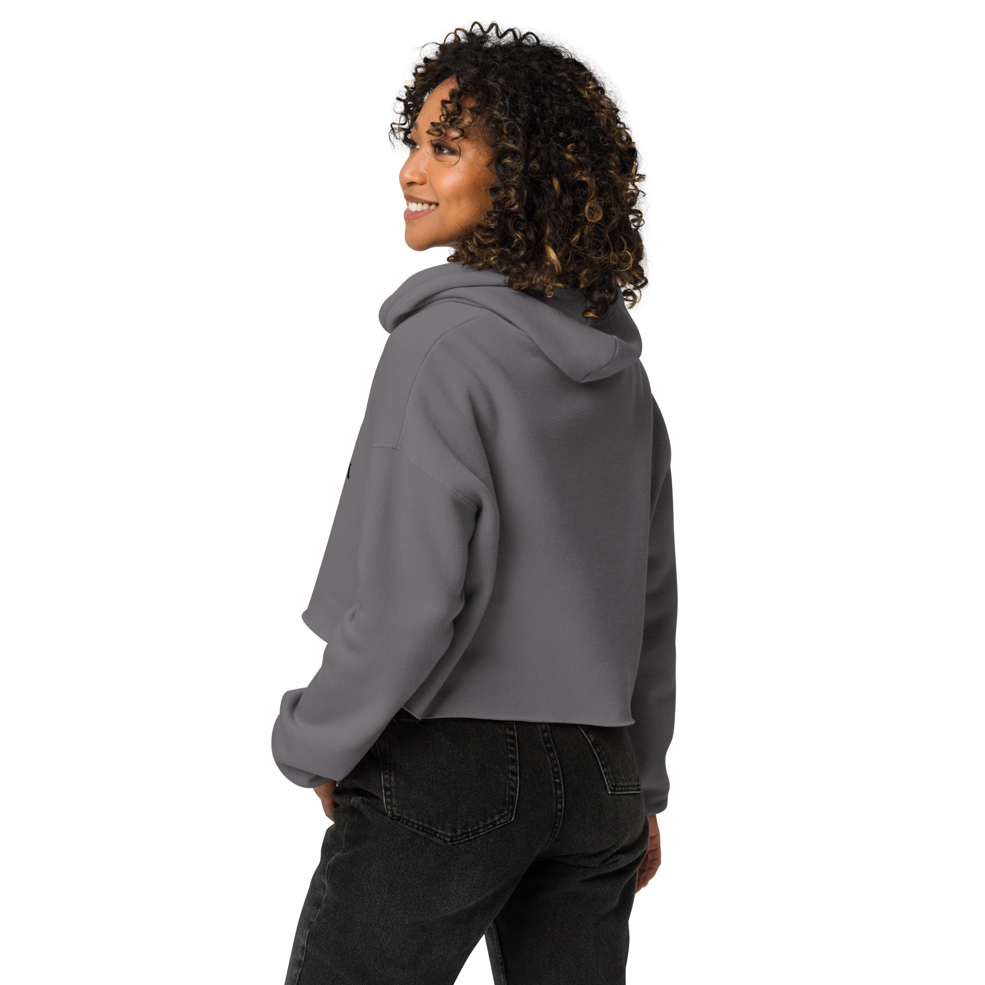 Indoor Enthusiast Crop Hoodie